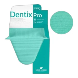 Serwety stomatologiczne składane – 80 szt., 33x48 cm, zielone — zdjęcie 1