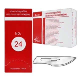 Ostrza chirurgiczne skalpel nożyki – 100 szt., nr 24 — zdjęcie 1