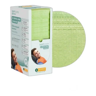 Serwety podkładowe kosmetyczne stomatologiczne – 125 szt., 33x45 cm, zielone — zdjęcie 1